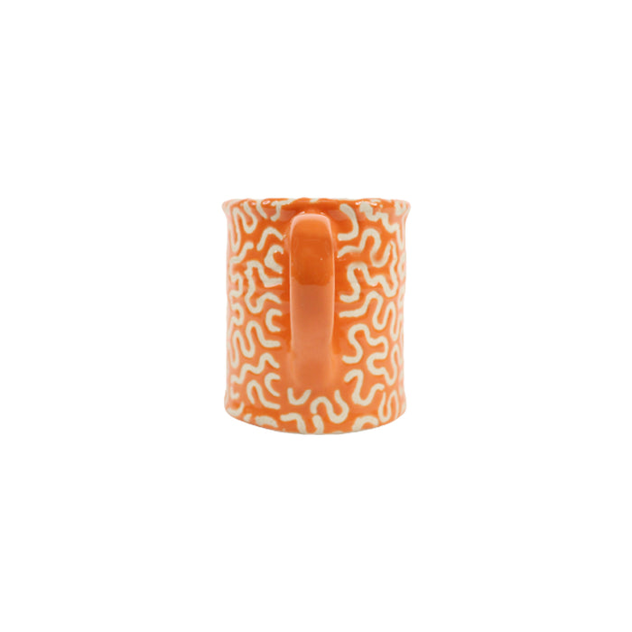 Ceramic Watercan Pot for Home and Garden Decoration (Orange)