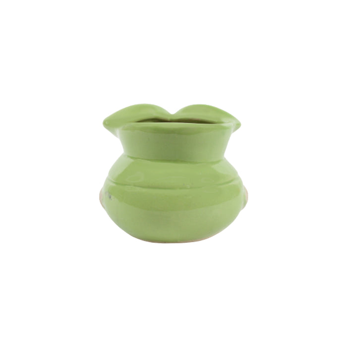 New Owl Ceramic Pot for Home and Garden Decoration (Green)