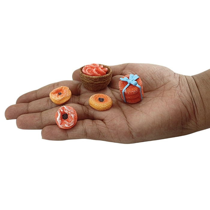 Wonderland Mini Miniature Toy set|Dollhouse Miniature Food/Dessert Collection| Fake food resin minature set | Craft Supplies| Education purpose