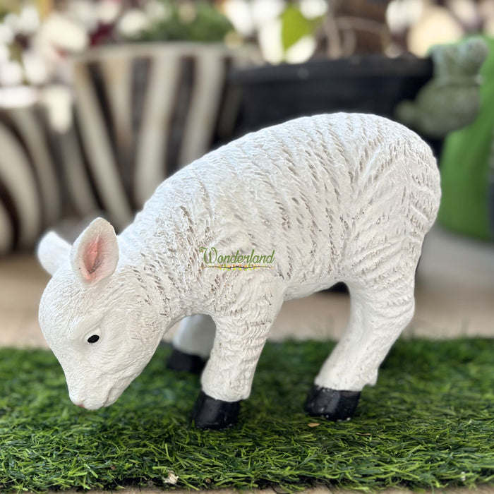 5 Inch Baby Sheep Statue for Garden Décor|Outdoor Décor for Garden, Yard, Lawn, Patio| Gifting Purpose| Balcony Decoration