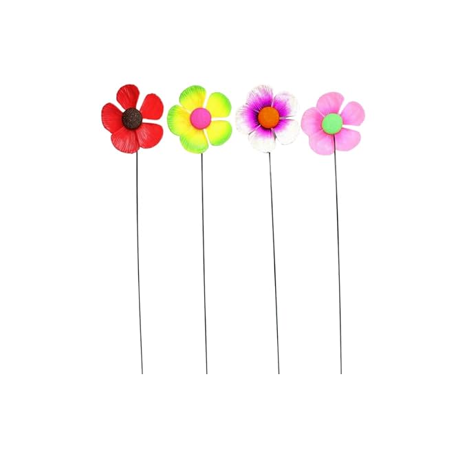 Self-Rotating Windmill Flower Sticks – Set of 2 or Set of 4