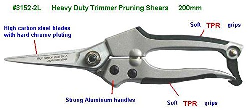 Wonderland Heavy Duty Trimmer Pruning Shears Silver : Garden Tools | Grafting Knifes for Garden, Lawn, Potted Plants
