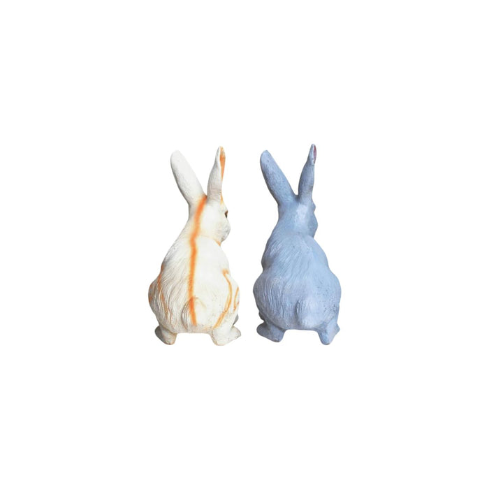 Pack of 2 Rabbits Made of Resin Statue for Home, Garden and Balcony décor