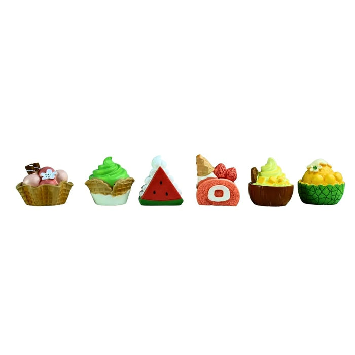 Wonderland (Set of 6 Dollhouse Miniature Cake Collectibles Play Food for Gifts