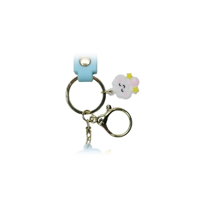 Wonderland Colorful unicorn [blue]Kechains, Cartoon Style Keychain & Bag Charms Fun & Functional Accessories for Bags and Keys