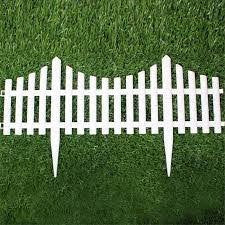 4Pcs Outdoor Garden Fence Border| 1.7 feet Garden Edging Fence | 6.9 feet Coverage