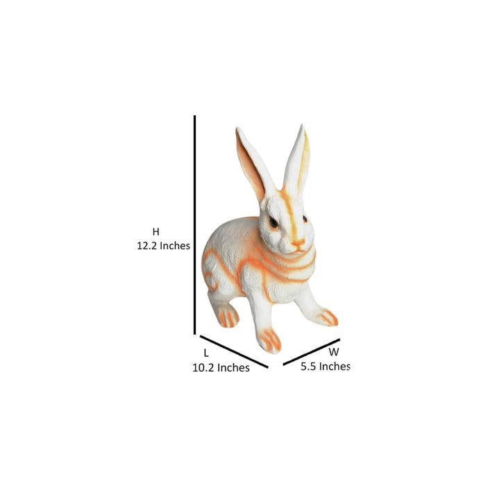 Pack of 2 Rabbits Made of Resin Statue for Home, Garden and Balcony décor