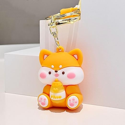 Wonderland Cute Lucky Drink [Puppy]Kechains, Cartoon Style Keychain & Bag Charms Fun & Functional Accessories for Bags and Keys