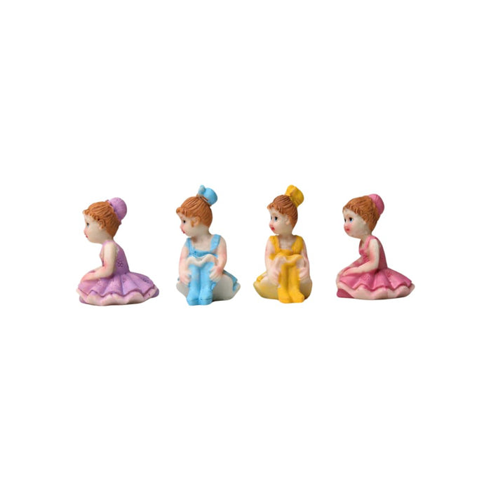 Wonderland resin miniature set of 4 fairies|Photo Frame Embellishments