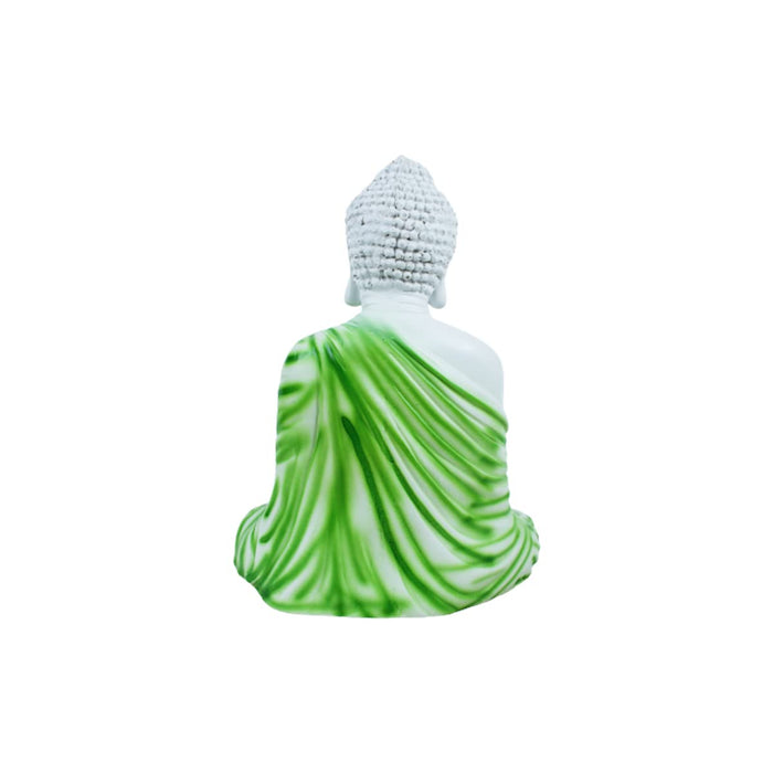 14 inches Ashirvad Avastha Buddha Resin Statue, (Beige) showpiece, Gift