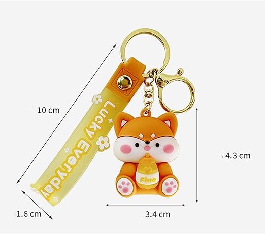 Wonderland Cute Lucky Drink [Puppy]Kechains, Cartoon Style Keychain & Bag Charms Fun & Functional Accessories for Bags and Keys