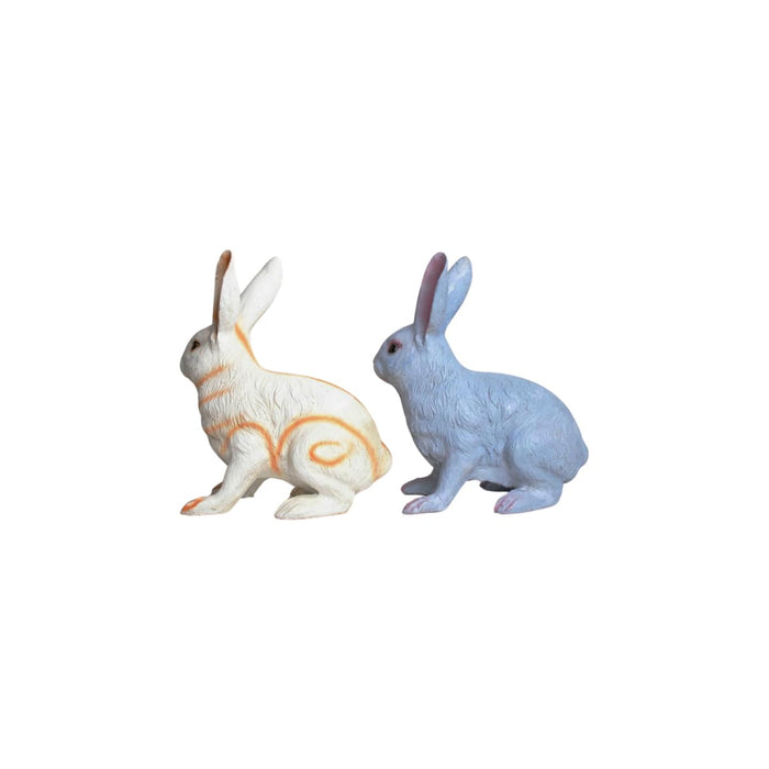 Pack of 2 Rabbits Made of Resin Statue for Home, Garden and Balcony décor