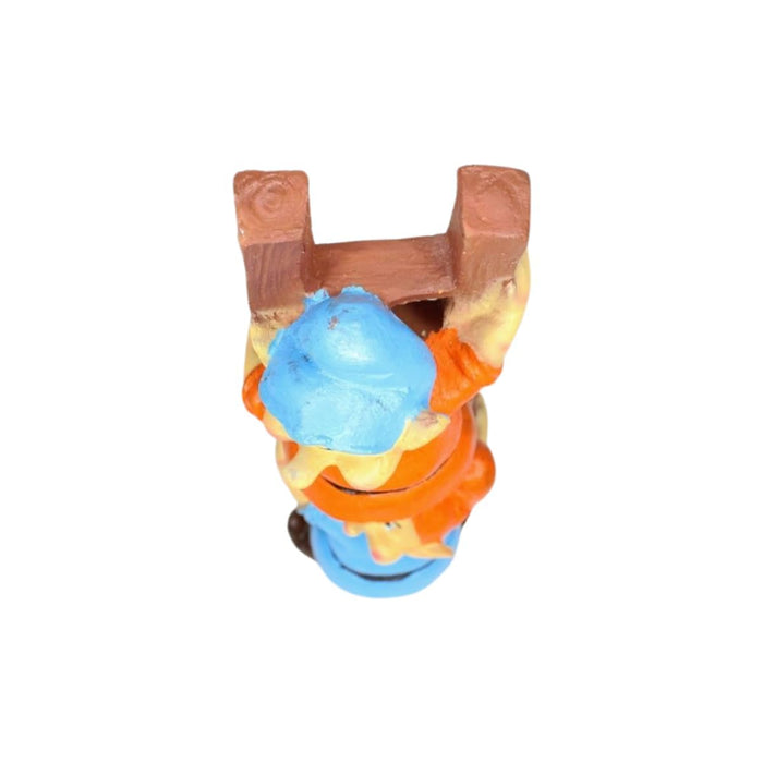 Resin Funny 2 Gnomes on Ladder Santa Idol, Standard