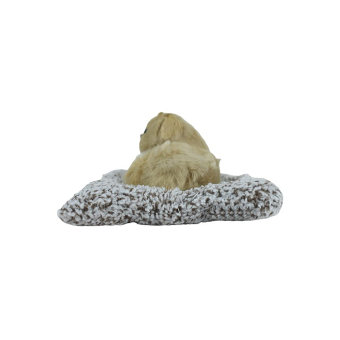Artificial Small Dog Beige with Mat