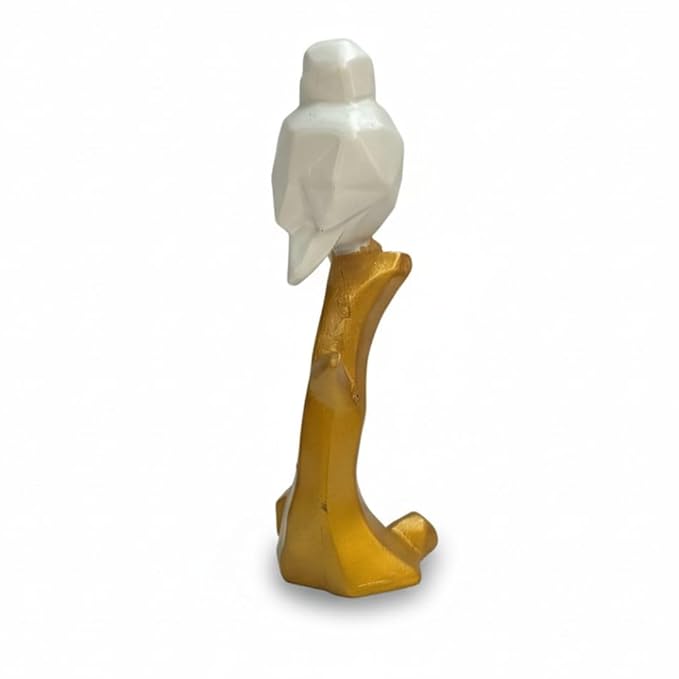 WonderlandModern Bird Figurine on Golden Branch