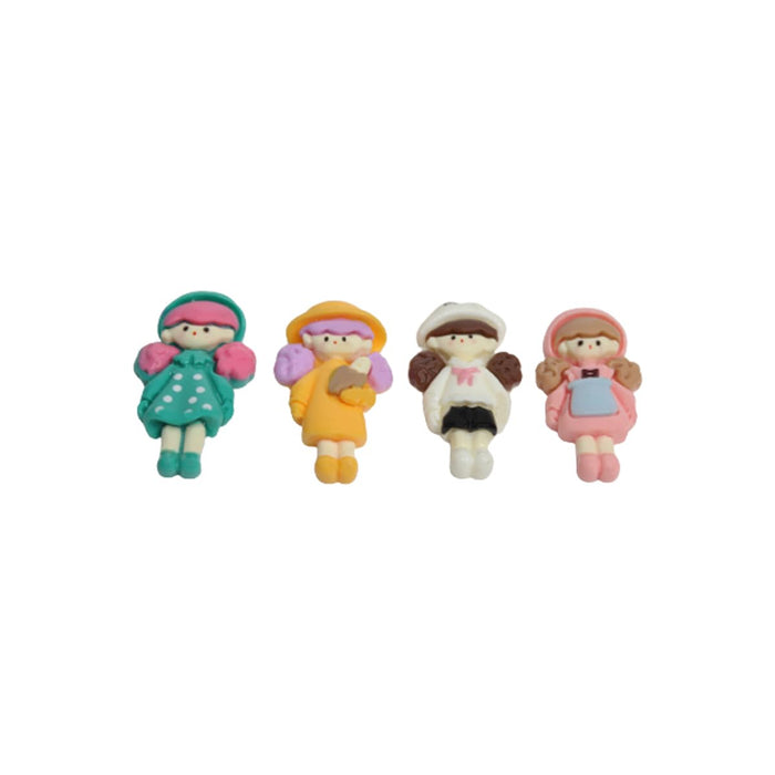 Wonderland Set of 20 doll style figurine charms ( assorted)