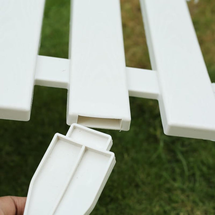 Wonderland 1.3 Feet Tall (Pack of 6) with Spikes for Soil Insert Decorative White Plastic Garden Fence | 7.8 Feet Running Feet Fence Coverage | Boundary for Lawns, Pathway, Flower Beds, Home Garden