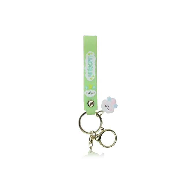 Wonderland Colorful unicorn [Green]Kechains, Cartoon Style Keychain & Bag Charms Fun & Functional Accessories for Bags and Keys