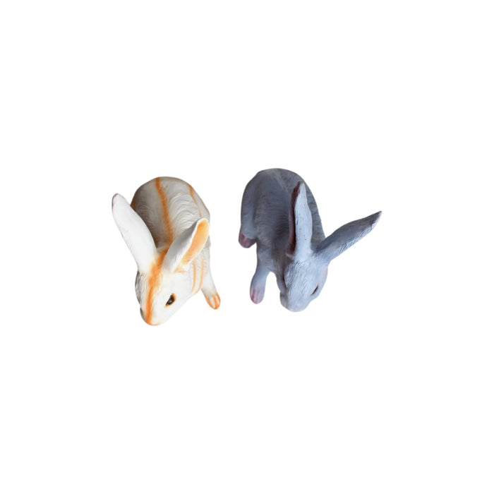 Pack of 2 Rabbits Made of Resin Statue for Home, Garden and Balcony décor