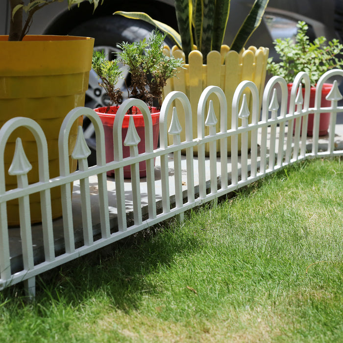 Pack of 6 Stylish U Shape Picket Fence for Indoor and outdoor use