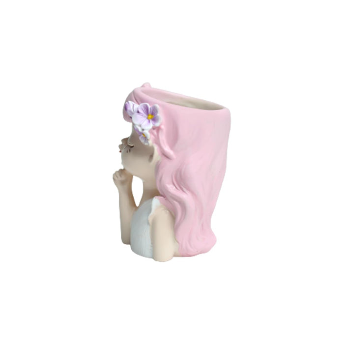 Wonderland Style 1 resin beautiful girl style planter for real small plants