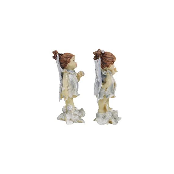 Wonderland Fairy  with sparkling wings ( set of 2)figurine
