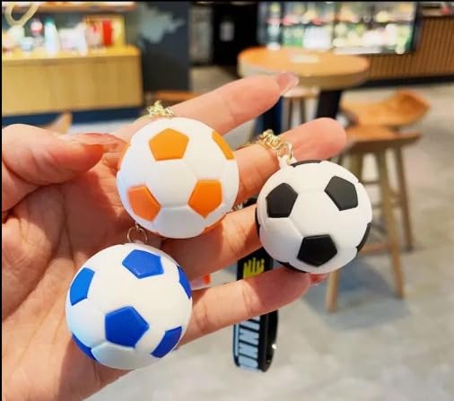 Wonderland Three-color football [Orange]Kechains, Cartoon Style Keychain & Bag Charms Fun & Functional Accessories for Bags and Keys