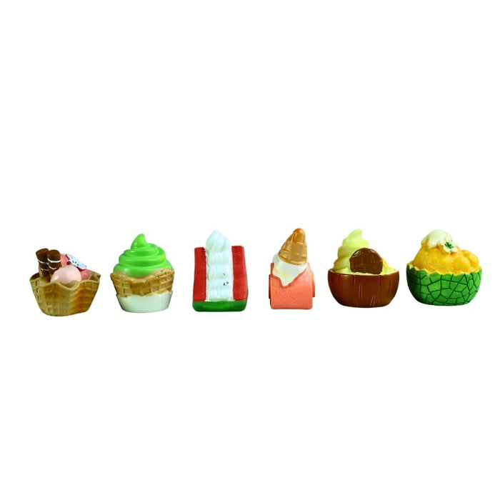 Wonderland (Set of 6 Dollhouse Miniature Cake Collectibles Play Food for Gifts
