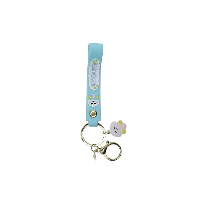 Wonderland Colorful unicorn [blue]Kechains, Cartoon Style Keychain & Bag Charms Fun & Functional Accessories for Bags and Keys