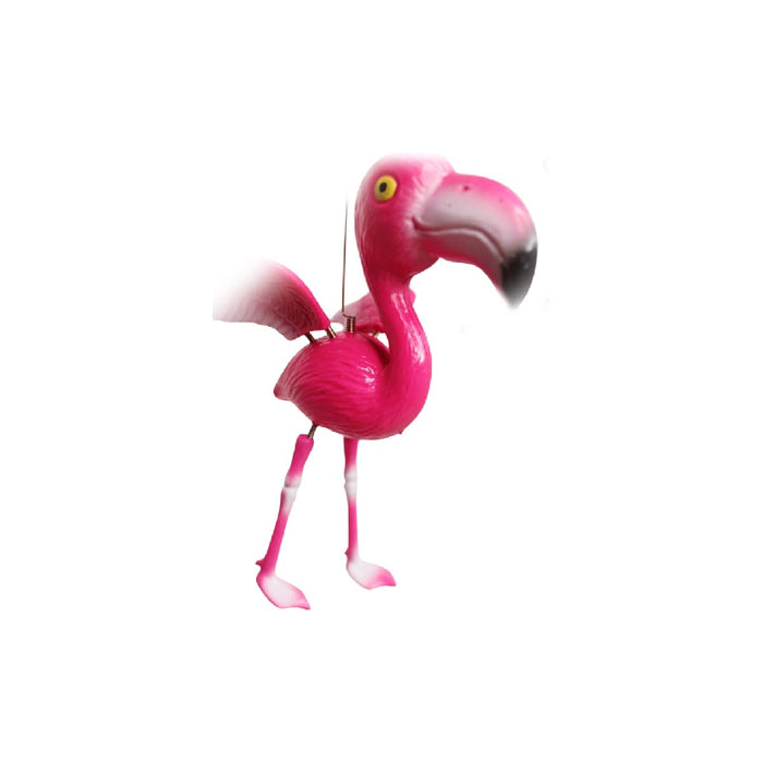 Pink Flamingo Hanging Garden Ornaments for Planters and Lawn Decor (Set of 2) – Weather-Resistant Outdoor Accents