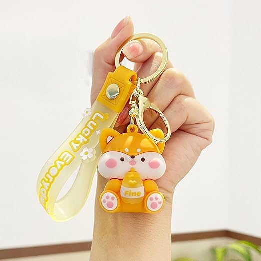 Wonderland Cute Lucky Drink [Puppy]Kechains, Cartoon Style Keychain & Bag Charms Fun & Functional Accessories for Bags and Keys