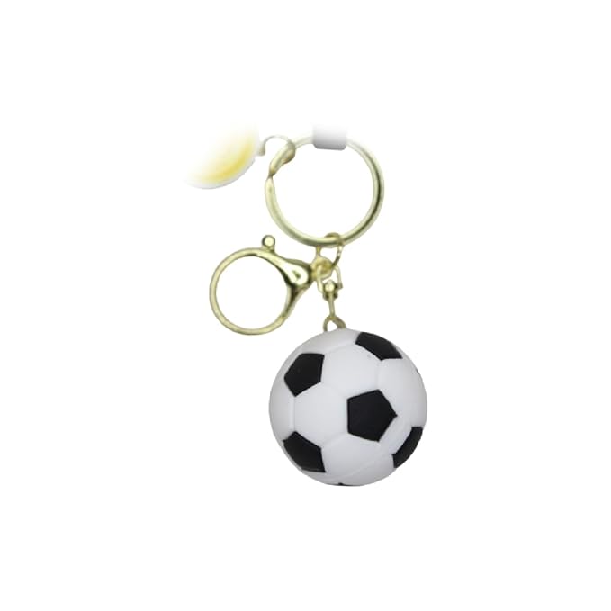 Wonderland Three-color football [black]Kechains, Cartoon Style Keychain & Bag Charms Fun & Functional Accessories for Bags and Keys