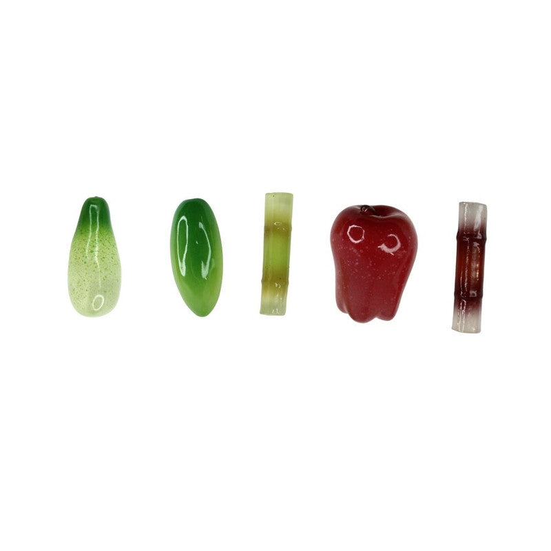 Wonderland Assorted Fruit and Vegetable Glass Beads