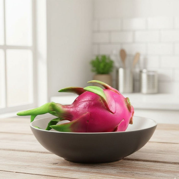 Pair of Artificial Pink Dragon Fruit (Pitaya) with Green Scales
