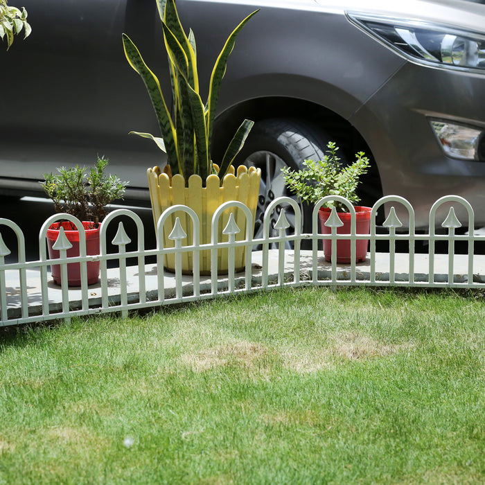 Pack of 6 Stylish U Shape Picket Fence for Indoor and outdoor use