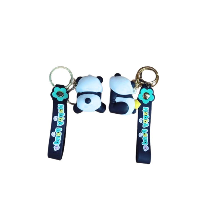 Wonderland Kawaii style ( set of 2) Cute Panda Photographer Keychain Set