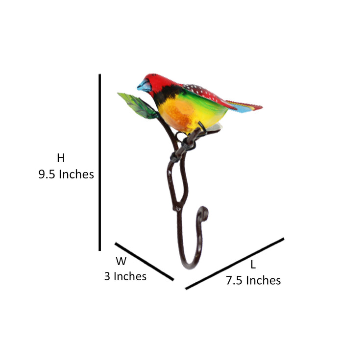 Red Bird wall Hook/Hanger For Home Decoration