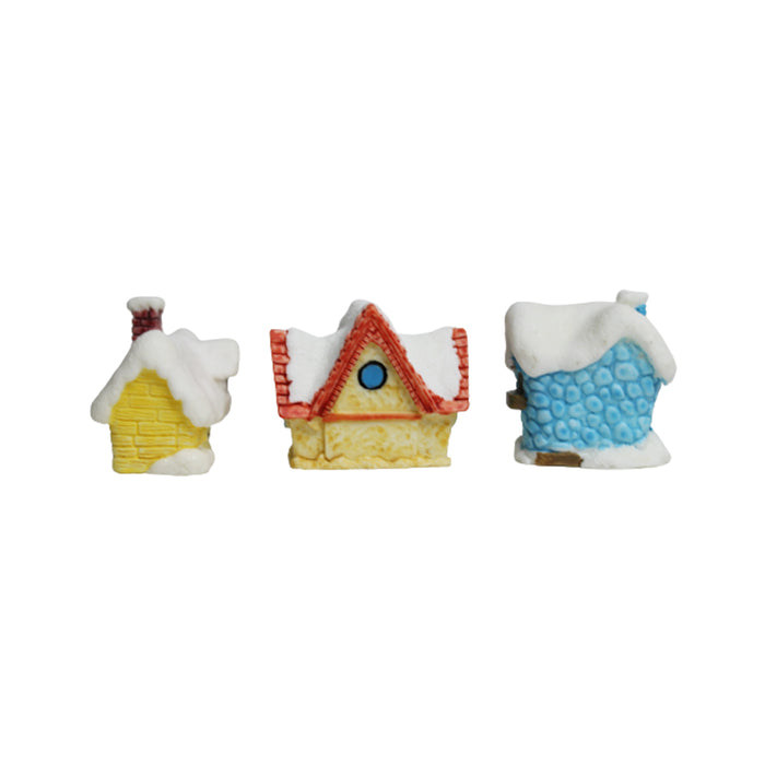 Wonderland Fairyland house (Set of 3)|Miniature toys | Tiny toys |Mini collectibles |Small figures | Miniature dollhouse| Miniature fairy garden accessories| Unique gifts