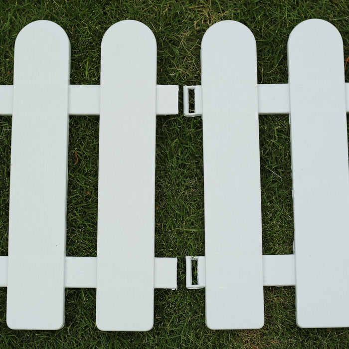 Pack of 5 : PP Picket self Standing Fence for Indoor/Outdoor Garden