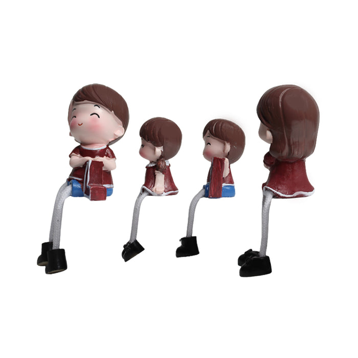 Wonderland Love Hanging leg family| Resin 
Hanging dolls set of 4