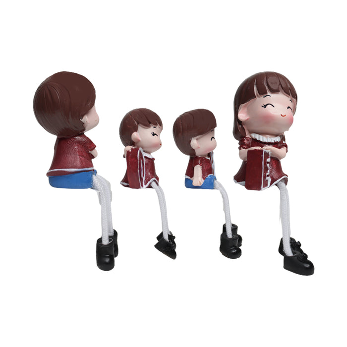 Wonderland Love Hanging leg family| Resin 
Hanging dolls set of 4