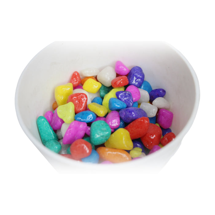 Wonderland Coloured mix Pebbles|Decorative Pebbles|Garden Pebbles|Colored Pebbles|Smooth pebbles|River Pebbles ( 1 kg pack )
