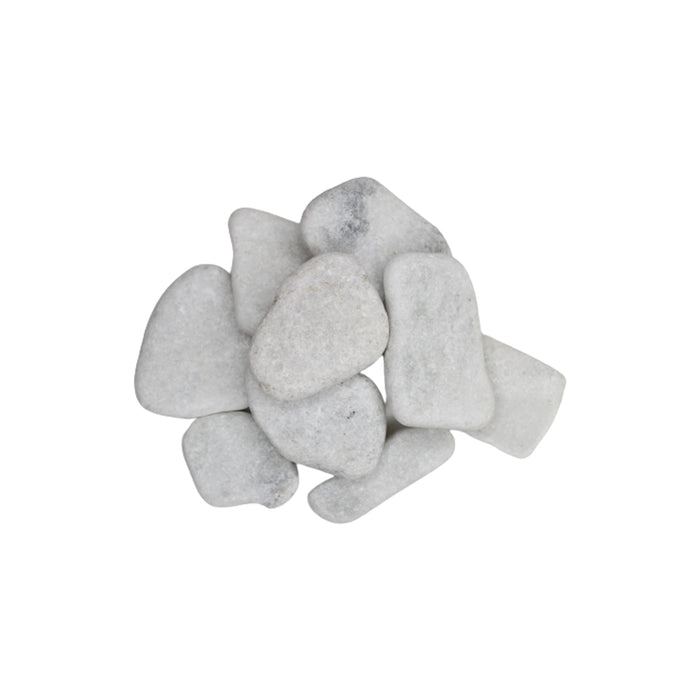 Wonderland Super White Flat |Decorative Pebbles|Garden Pebbles|Colored Pebbles|Smooth pebbles|River Pebbles ( 1 kg pack )