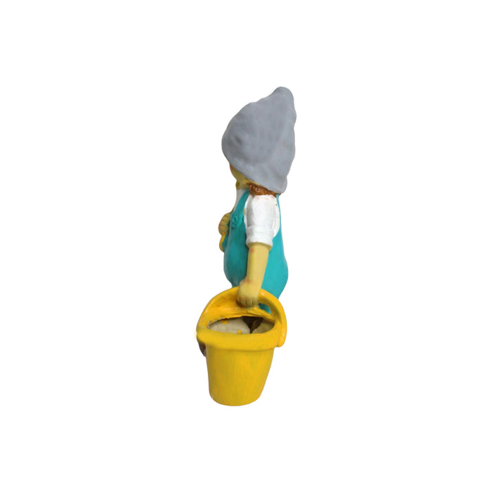 Wonderland resin boy with bucket | garden planter | garden pots