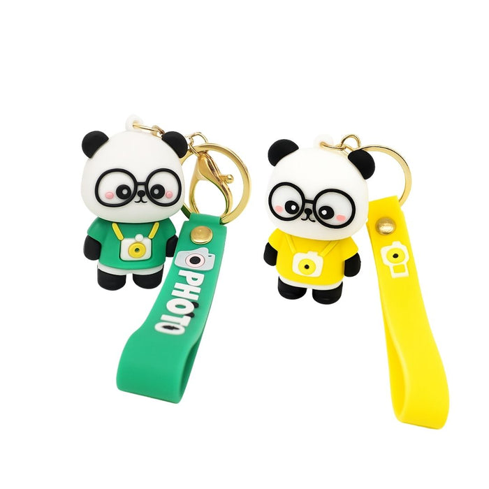 Wonderland Kawaii style ( set of 2) Happy Panda Keychain Set of 2