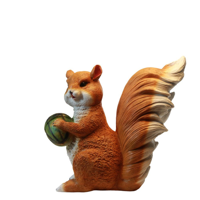 Wonderland Big Standing Squirrel (Brown)| for Inside or Outside Your Home | Garden Decor, Garden Decoration, Home Decor, Squirrel Statue, balocny Decoration