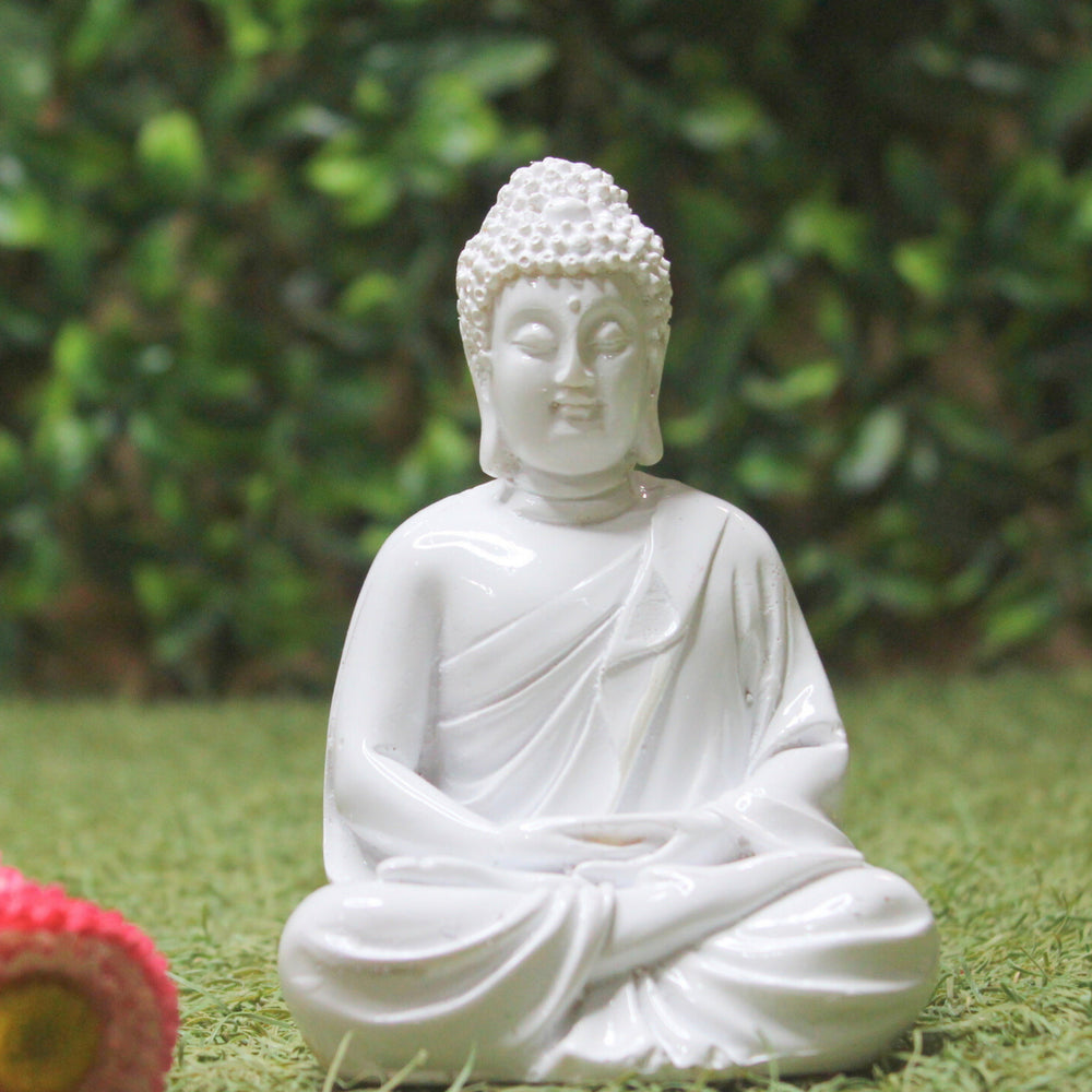5 inches Meditation Avastha Buddha Resin Statue,