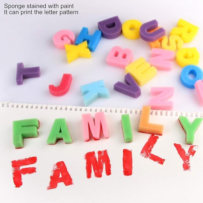 Bath Letters Numbers Foam 26-pcs Alphabet Bath Toys