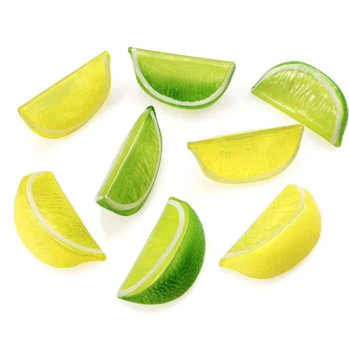 20-Piece Artificial Lemon Slices  Set – Lifelike Faux Citrus Slices for Home Decor, Kitchen Displays, Photography Props, and Summer Party Decorations