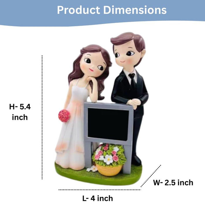 5.4 Inch Whimsical Wedding Couple Figurine